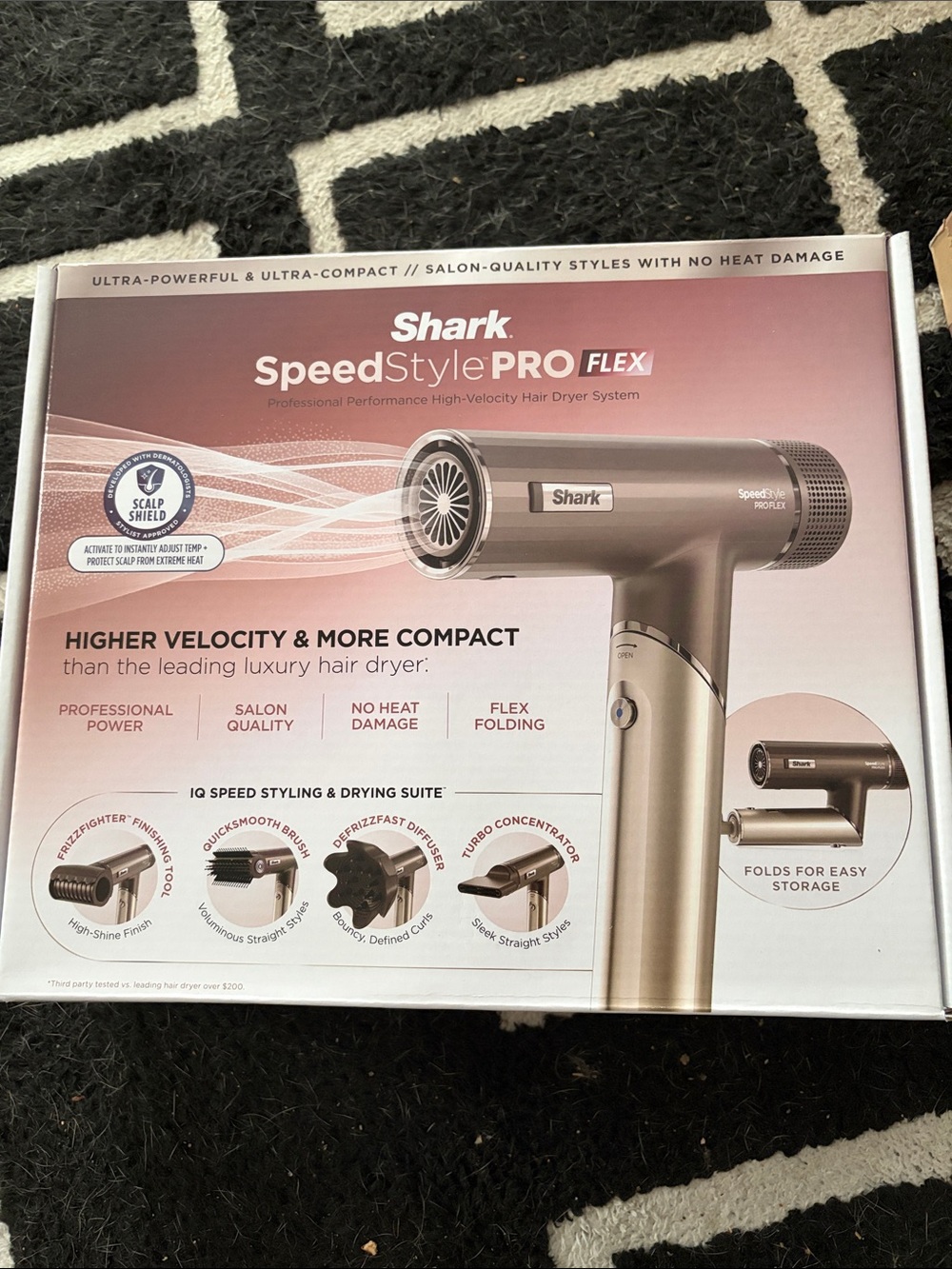 Shark SpeedStyle PRO FLEX Women's Hair Dryer - Champagne - Picture 2 of 6